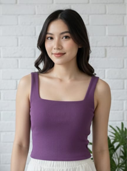 Square Neck Sleeveless Top